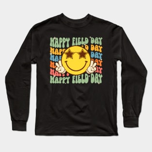 Field Day Vibes For Teacher Kids Happy Field Day 2024 Long Sleeve T-Shirt